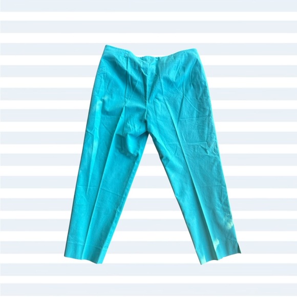 Lafayette 148 New York Blue Straight Leg Pants Size 14 - Picture 3 of 4